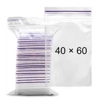 Пакет с замком Zip-Lock 40*60 мм уп-100шт ящ-200шт