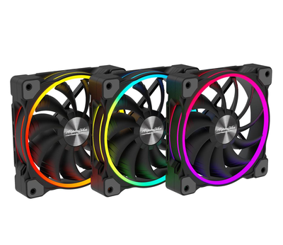 Вентилятор Alpenfohn Wing Boost 3 ARGB 120mm High Speed 3-pack Black (84000000163)