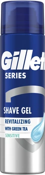 Гель для гоління Gillette Series Відновлювальний із зеленим чаєм 200 мл (7702018619658)