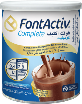 Энтеральное питание Ordesa Fontactiv Complete Chocolade 400 г (409021)