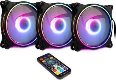 Вентилятор Inter-Tech Argus RGB RS-08 3-pack(88885541)