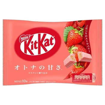 NESTLE Japan Kit Kat Strawberry Chocolate вафли с клубничным вкусом, 10 шт