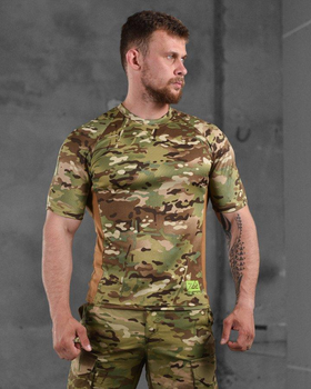 Тактична чоловіча потовідвідна футболка 7.62 Tactical S мультикам (87551)