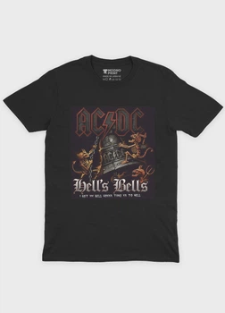 Чоловіча футболка MODNO з рок принтом "AC/DC" L Чорний (TS001-1-BL-004-2-092)