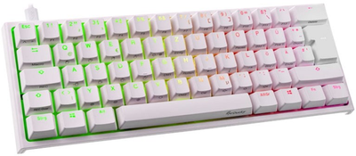 Klawiatura przewodowa Ducky One 2 Mini Cherry MX Blue USB White (DKON2061ST-CDEPDWWT1)