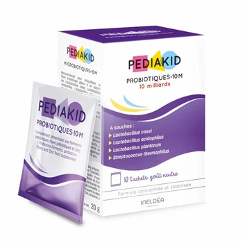 Розчинний симбіотик Pediakid Пробіотики-10М / PROBIOTIQUES-10M - Мікрофлора кишечника для дітей від 6 міс, 10 саше (PK13)