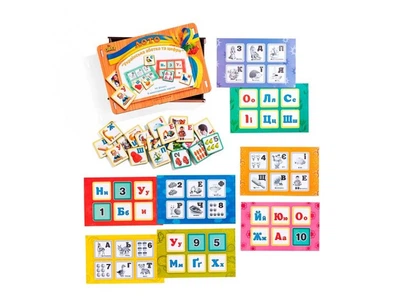 Настольная игра Лото Алфавит и цифры, Ubee, ПСД250