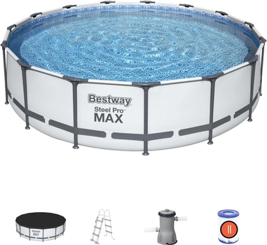 Каркасний басейн Bestway Steel Pro Max 5 в 1 з аксесуарами 457 x 107 см (6942138982572)