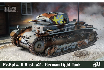 Model do składania IBG Pz.Kpfw II Ausf. a2 German Light Tank skala 1:35 (5907747902220)