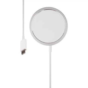Бездротовий Зарядний Пристрій MagSafe USB-C 15W NO LOGO Колір Бiлий