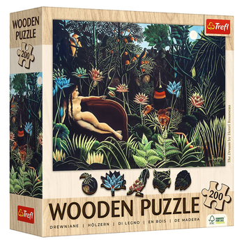 Пазл фигурный из дерева "Мечта. Анри Руссо", 200 элементов Trefl Wooden Puzzle (5900511202533)