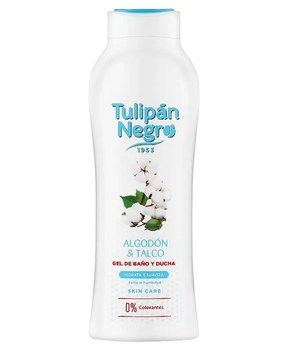 Гель для душа "Хлопок и Тальк" - Tulipan Negro Cotton & Talc Shower Gel, 650 мл