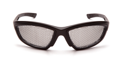 Защитные очки Pyramex Trifecta Mesh (black), сетчатые очки (плетёные)