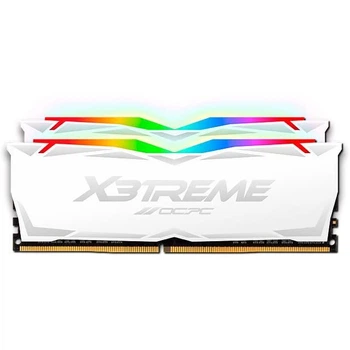 Модуль пам'яті OCPC DDR4 16Gb (2x8) 3600MHz X3 RGB White (MMX3A2K16GD436C18W)