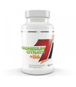 Магній + Вітамін B6 7 Nutrition Magnesium Citrate 700 mg + B6 3 mg, 120caps