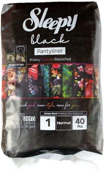 Прокладки щоденні Sleepy блек норм.№1 40шт Турція