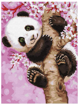 Malowanie po numerach Twoje Hobby Figlarna Panda 30 x 50 cm (685071762615)