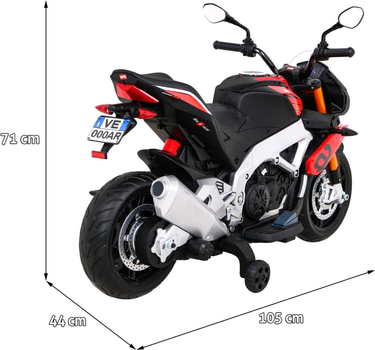 Motocykl elektryczny Ramiz Aprilia Tuono V4 Czerwony (5903864913989)