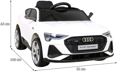 Samochód elektryczny Ramiz Audi E- Tron Sportback Biały (5903864951271)