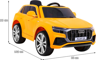 Електромобіль Ramiz Audi Q8 Lift Жовтий (5903864906240)