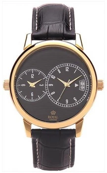 Чоловічий класичний наручний годинник Royal London 40134-05 2 в 1 кварцовий із шкіряним ремінцем