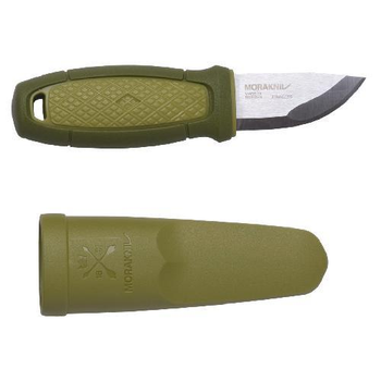 Туристический нож Morakniv Eldris нержавеющая сталь (клинок 59мм, нож 143мм, 2мм, 80г, ножны, зеленый)