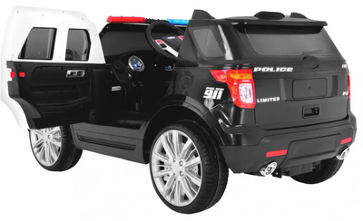 Електромобіль Ramiz SUV Police Чорно-білий (5903864904703)
