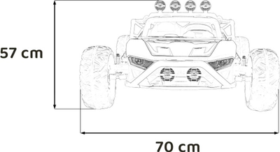 Gokart elektryczny Ramiz Buggy Racing 5 Niebieski (5903864955798)