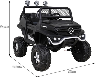 Електромобіль Ramiz Jeep Mercedes Benz Unimog Чорний (5903864914825)