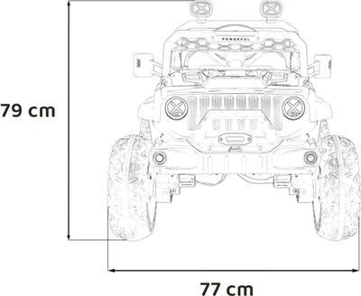 Електромобіль Ramiz Jeep Off Road Speed Рожевий (5903864940411)