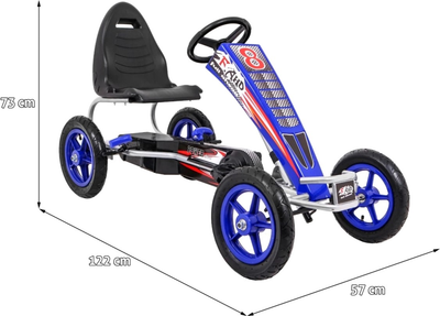 Gokart na pedały Ramiz Full Ahead AIR Niebieski (5903864912869)