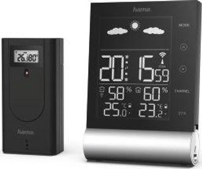 Метеостанція Hama Black line 186417