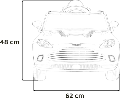 Samochód elektryczny Ramiz Aston Martin DBX Biały (5903864941081)