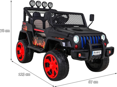 Електромобіль позашляховий Ramiz Raptor Drifter 4 x 4 Flames (5903864907179)