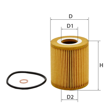 Фільтр масляний OE18067ECO ( OE 649/5 / WL7283 / OX 156D ECO / HU 818 x)