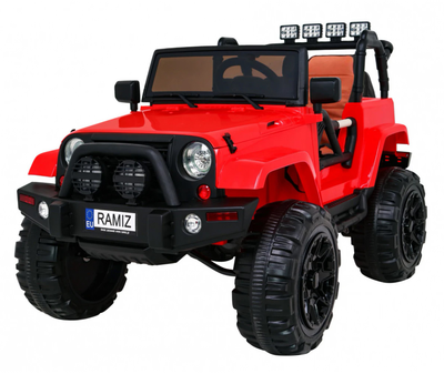 Samochód elektryczny Ramiz All Terrain Jeep Czerwony (5903864904369)