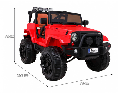 Samochód elektryczny Ramiz All Terrain Jeep Czerwony (5903864904369)