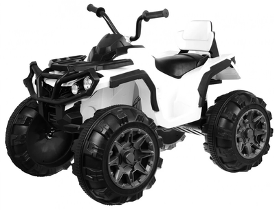 Quad elektryczny Ramiz ATV z dźwiękowymi i świetlnymi efektami Biały (5903864904482)