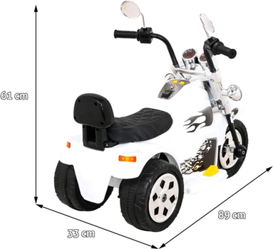 Motocykl elektryczny Ramiz Hot Chopper Biały (5903864913620)