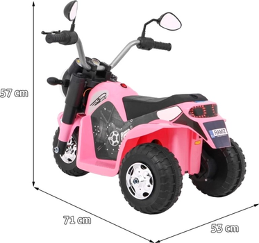 Motocykl elektryczny Ramiz MiniBike Różowy (5903864905991)
