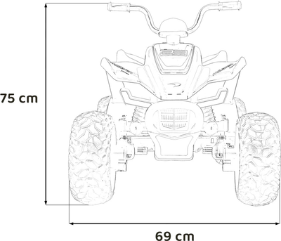 Електричний квадроцикл Ramiz McLaren Racing MCL 35 Помаранчевий (5903864941258)