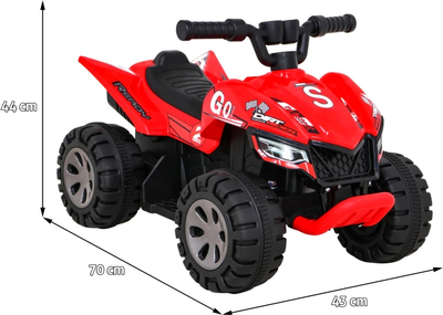 Quad elektryczny Ramiz The Fastest Czerwony (5903864952100)