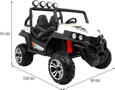 Samochód elektryczny terenowy Ramiz Grand Buggy Lift 4 x 4 Biały (5903864907209)