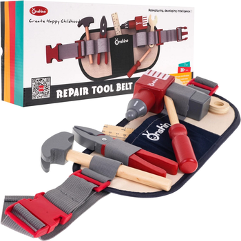 Zestaw drewnianych narzędzi Onshine Repair Tool Belt na pasku (5903864957136)