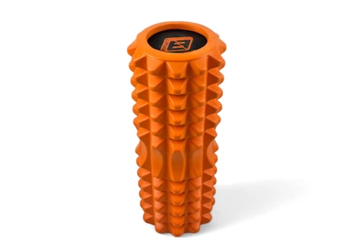 Массажный ролик EF Solid Roller v.1.2s 33 см оранжевый (ролик-валик для МФР и йоги, массажер для спины, ног, рук, шеи) US-84624DDS
