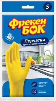 Рукавички гумові, для миття посуду, розмір S, ФРЕКЕН БОК (80291)