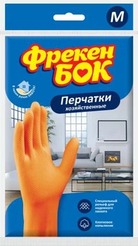 Перчатки хозяйственные латексные, ФРЕКЕН БОК, размер M (25004)