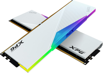 Оперативна пам'ять ADATA DDR5-6000 32768MB PC5-48000 (Kit of 2x16384) XPG Lancer RGB White (AX5U6000C3016G-DCLARWH)