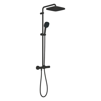 Душова система із термостатом GROHE Vitalio Comfort із верхнім душем латунь чорна 266962431