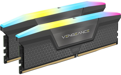 Pamięć Corsair DDR5-6000 65536MB PC5-48000 (Kit of 2x32768) Vengeance RGB Grey (CMH64GX5M2B6000Z30)